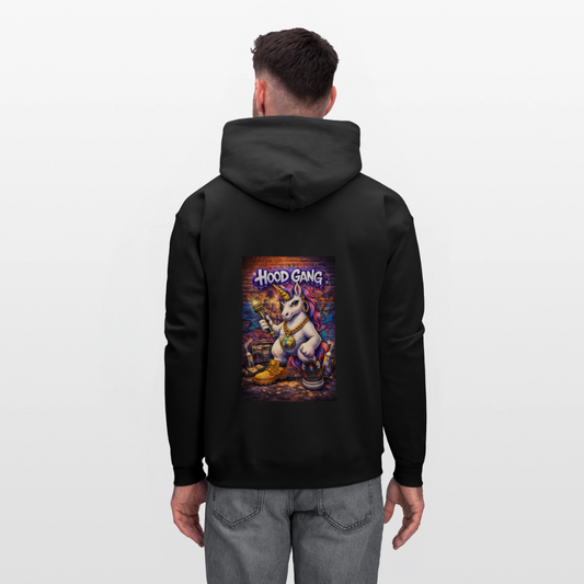 hood gang Men's Hoodie - black