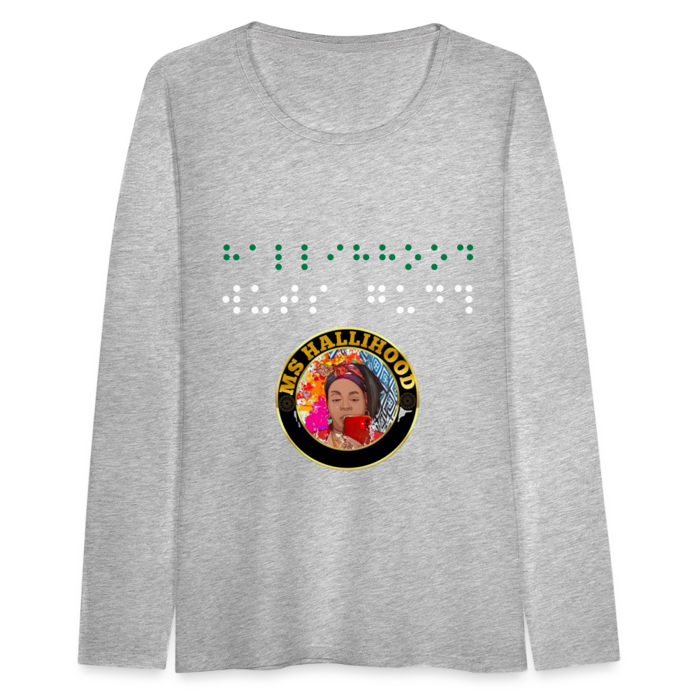 MsHallihood Long Sleeve Russ Tee - heather gray