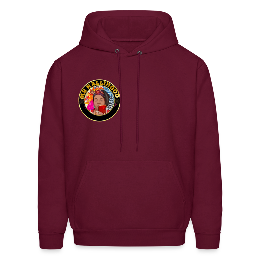 Ms Hallihood Lo Go Crazy Hoodie - burgundy