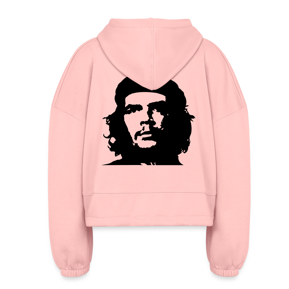 “ROV” Women’s Cropped Hoodie - light pink