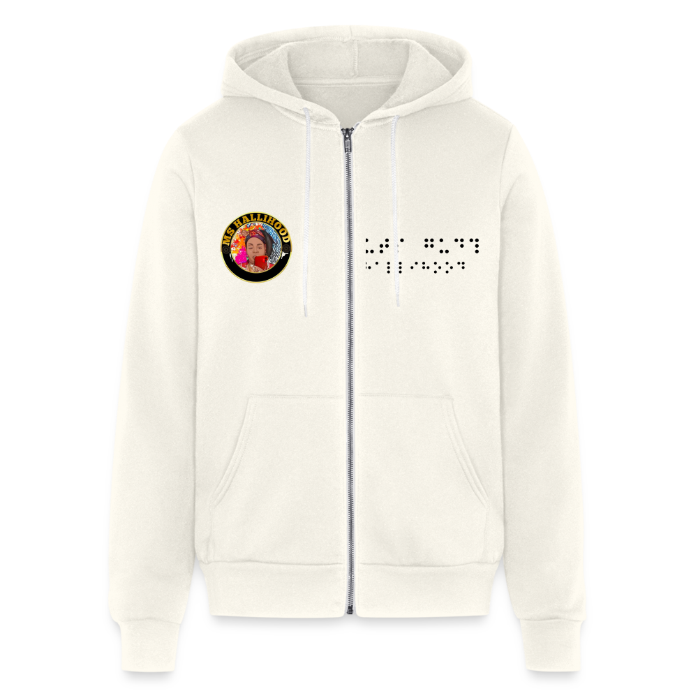 Ms Hallihood Lo Stop Full Zip Hoodie - vintage white