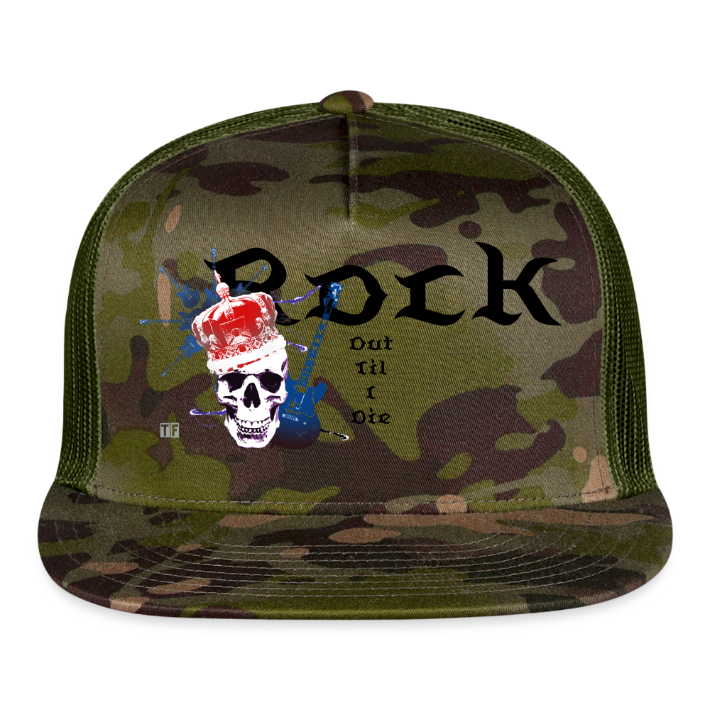 “Rock Out” Trucker Hat - MultiCam\green