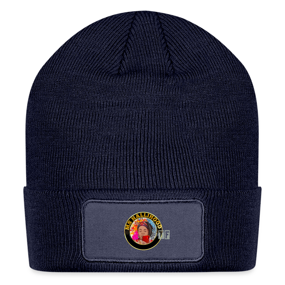 MsHallihood Logo Patch Beanie - navy