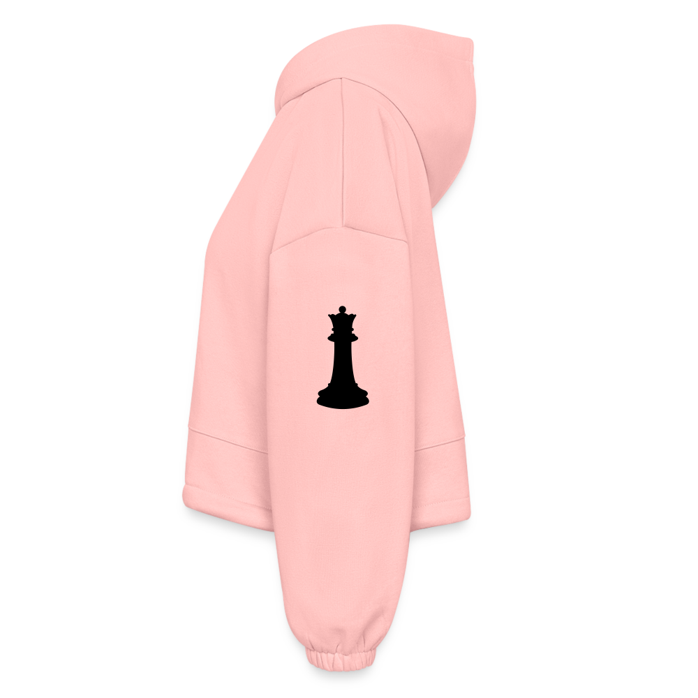 “ROV” Women’s Cropped Hoodie - light pink