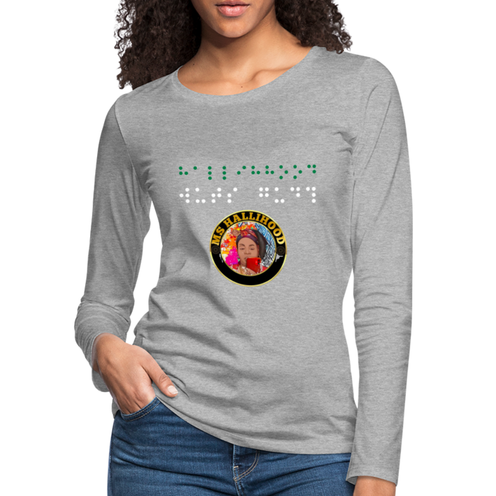 MsHallihood Long Sleeve Russ Tee - heather gray