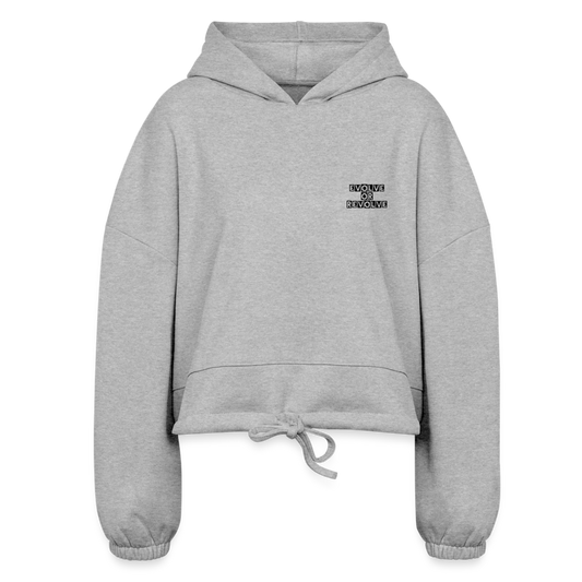 “ROV” Women’s Cropped Hoodie - heather gray