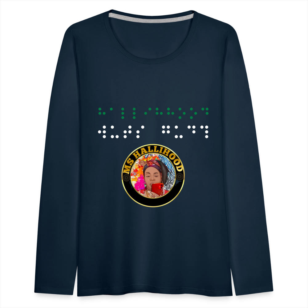 MsHallihood Long Sleeve Russ Tee - deep navy