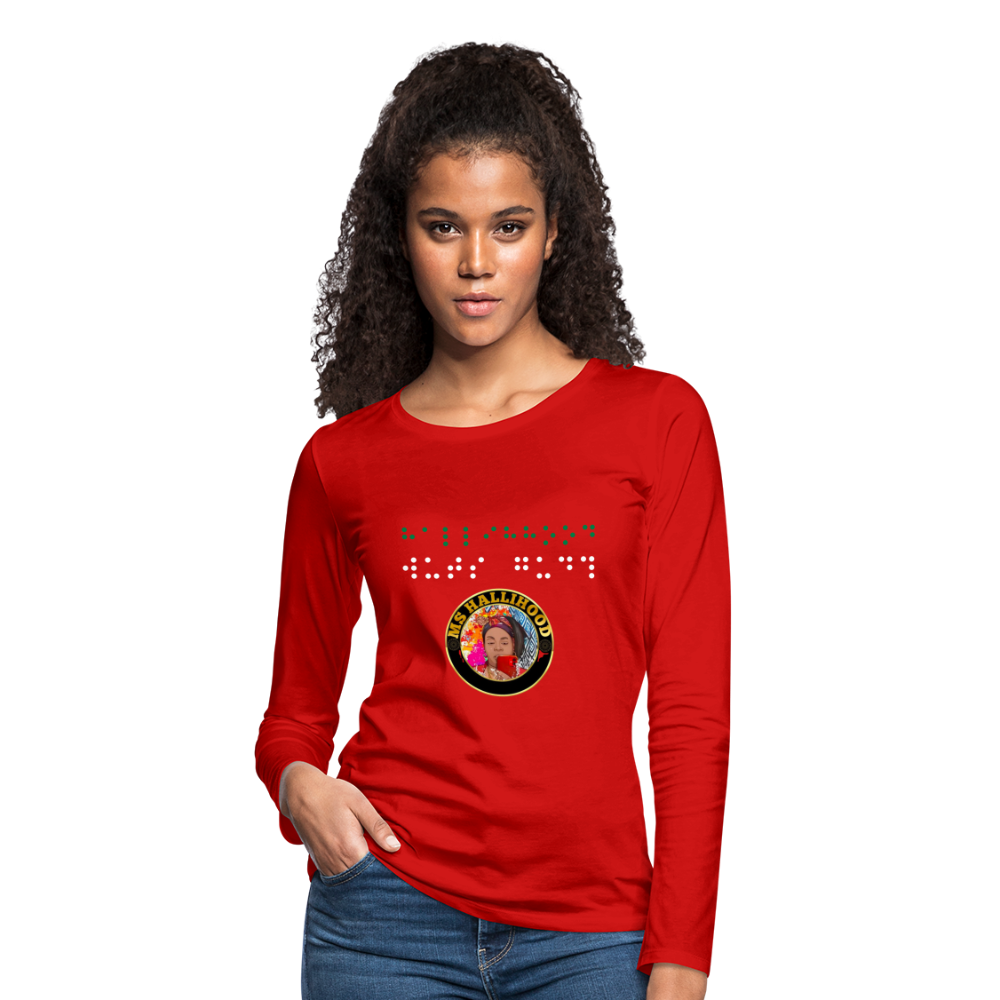 MsHallihood Long Sleeve Russ Tee - red