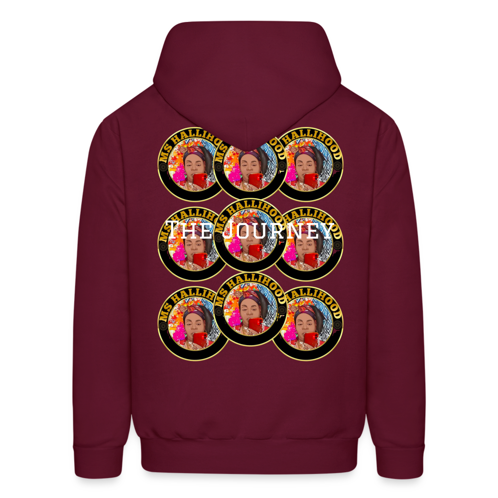 Ms Hallihood Lo Go Crazy Hoodie - burgundy