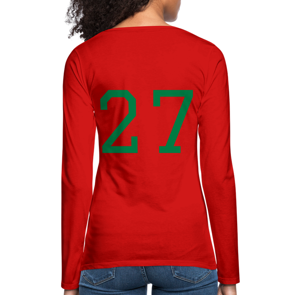 MsHallihood Long Sleeve Russ Tee - red