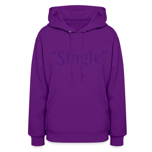 “Single” Women's Hoodie - purple