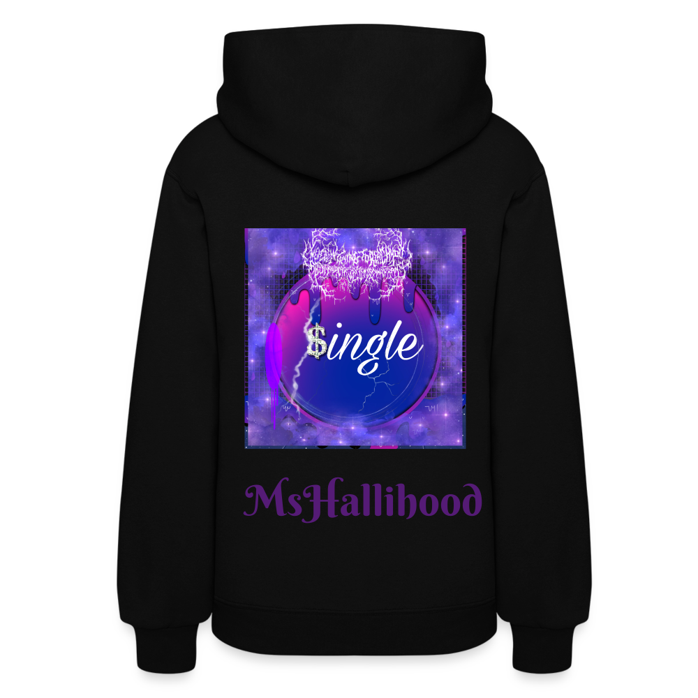 “Single” Women's Hoodie - black