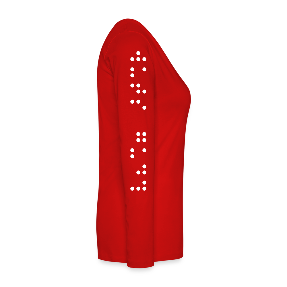 MsHallihood Long Sleeve Russ Tee - red