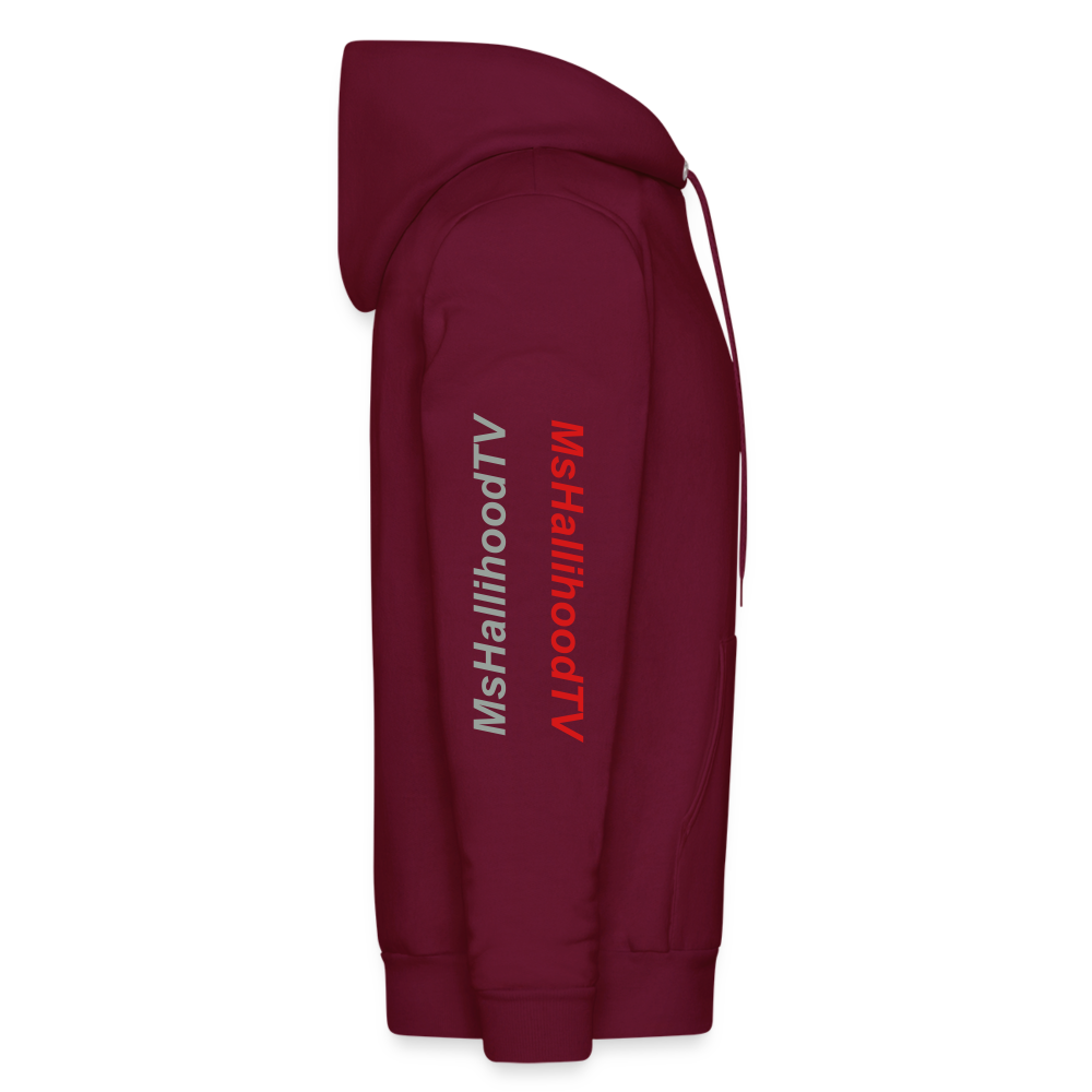 Ms Hallihood Lo Go Crazy Hoodie - burgundy