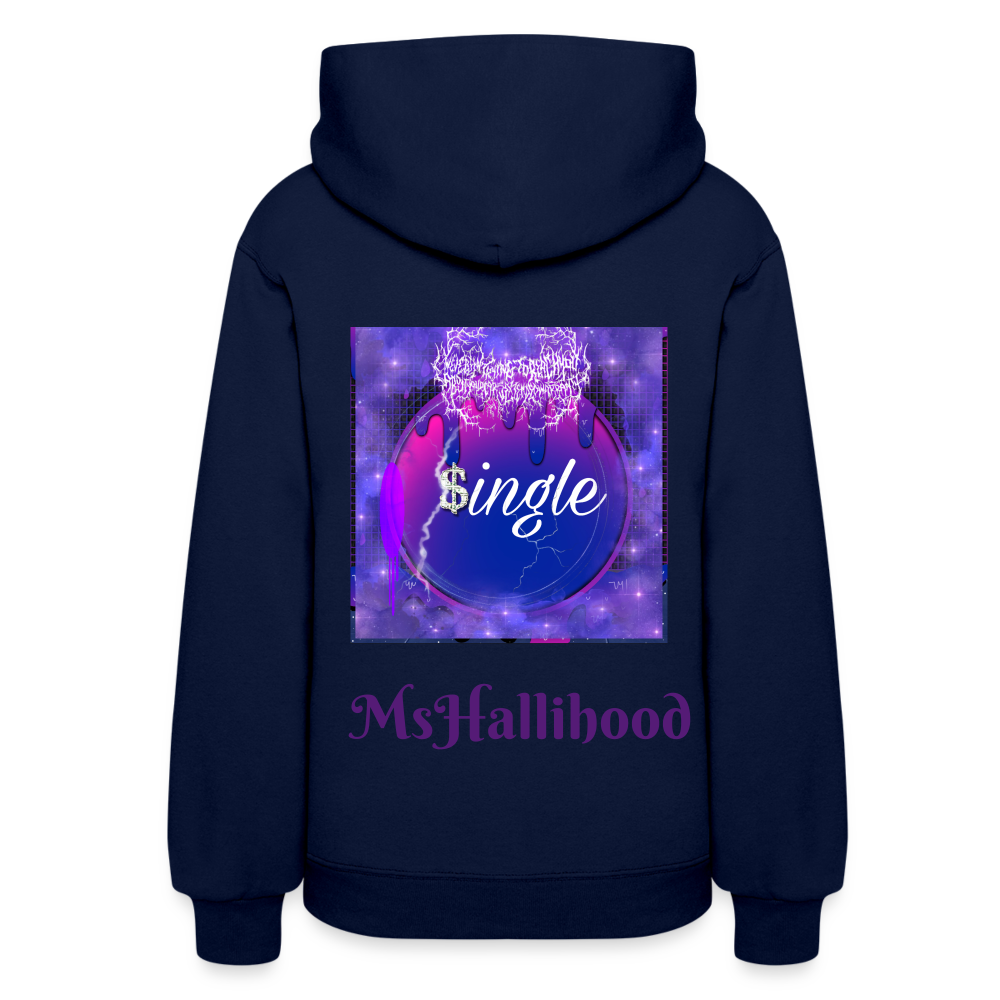 “Single” Women's Hoodie - navy