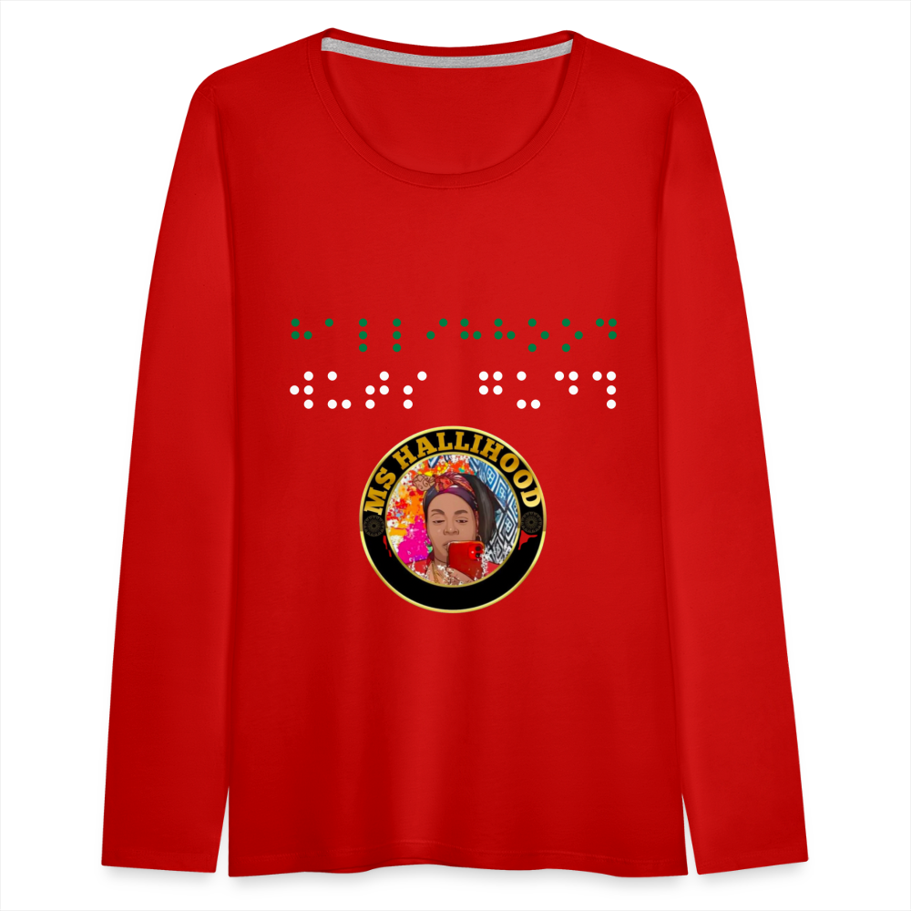 MsHallihood Long Sleeve Russ Tee - red