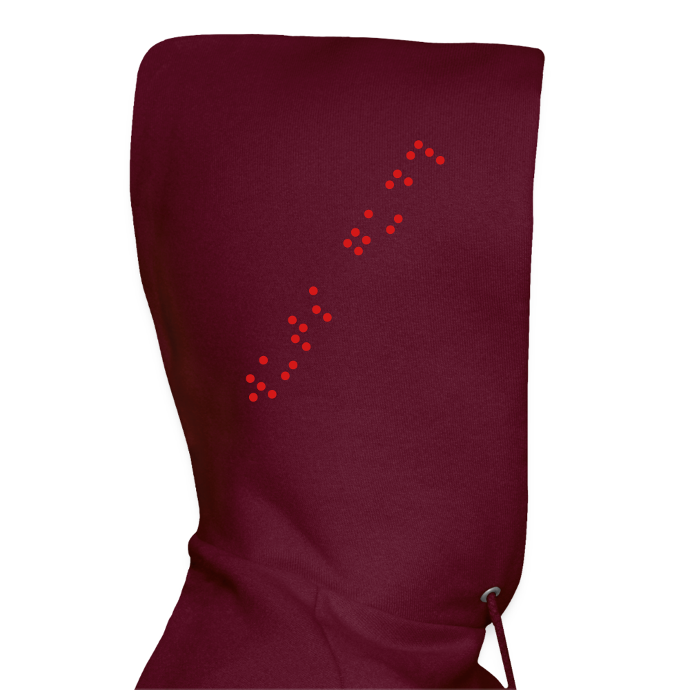 Ms Hallihood Lo Go Crazy Hoodie - burgundy