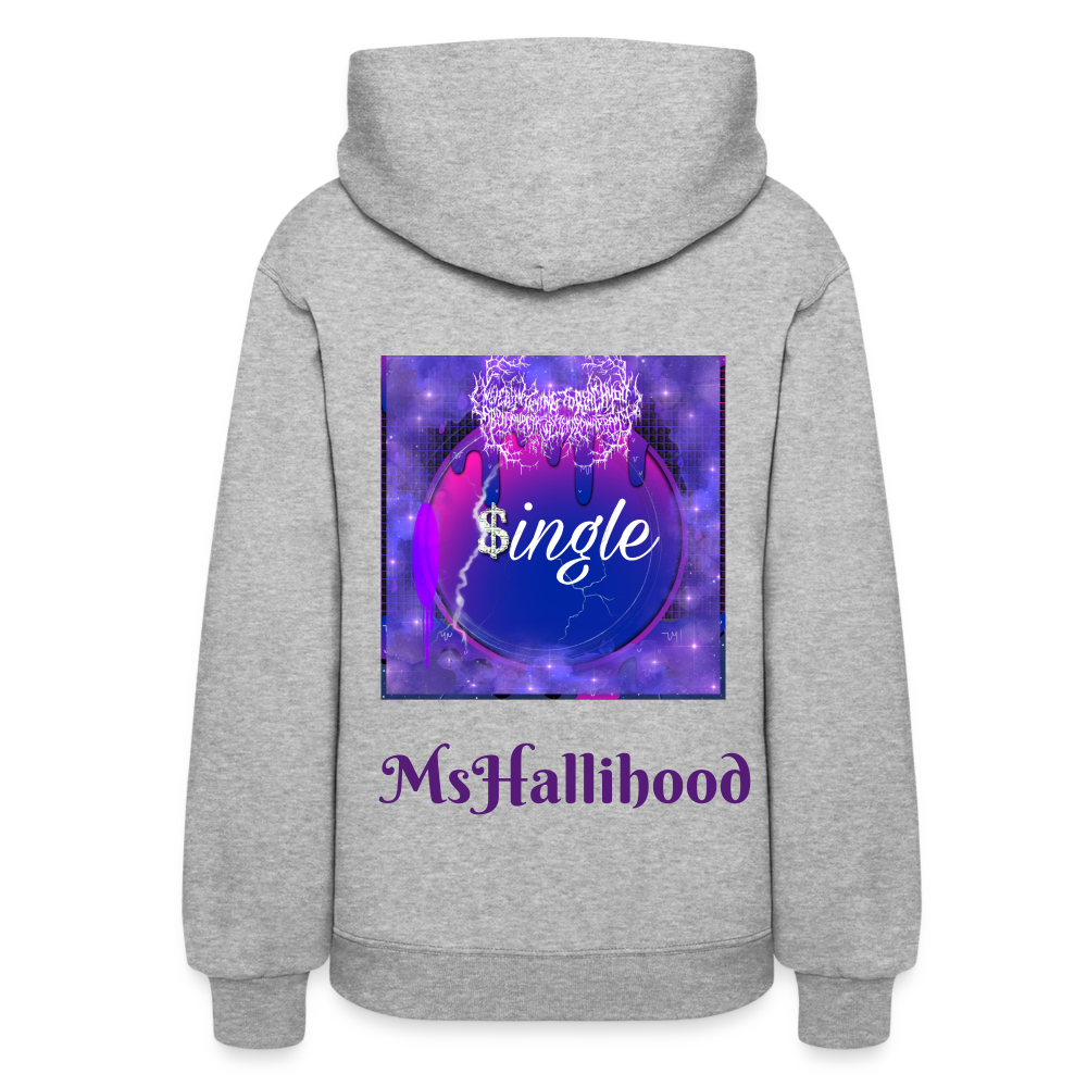“Single” Women's Hoodie - heather gray