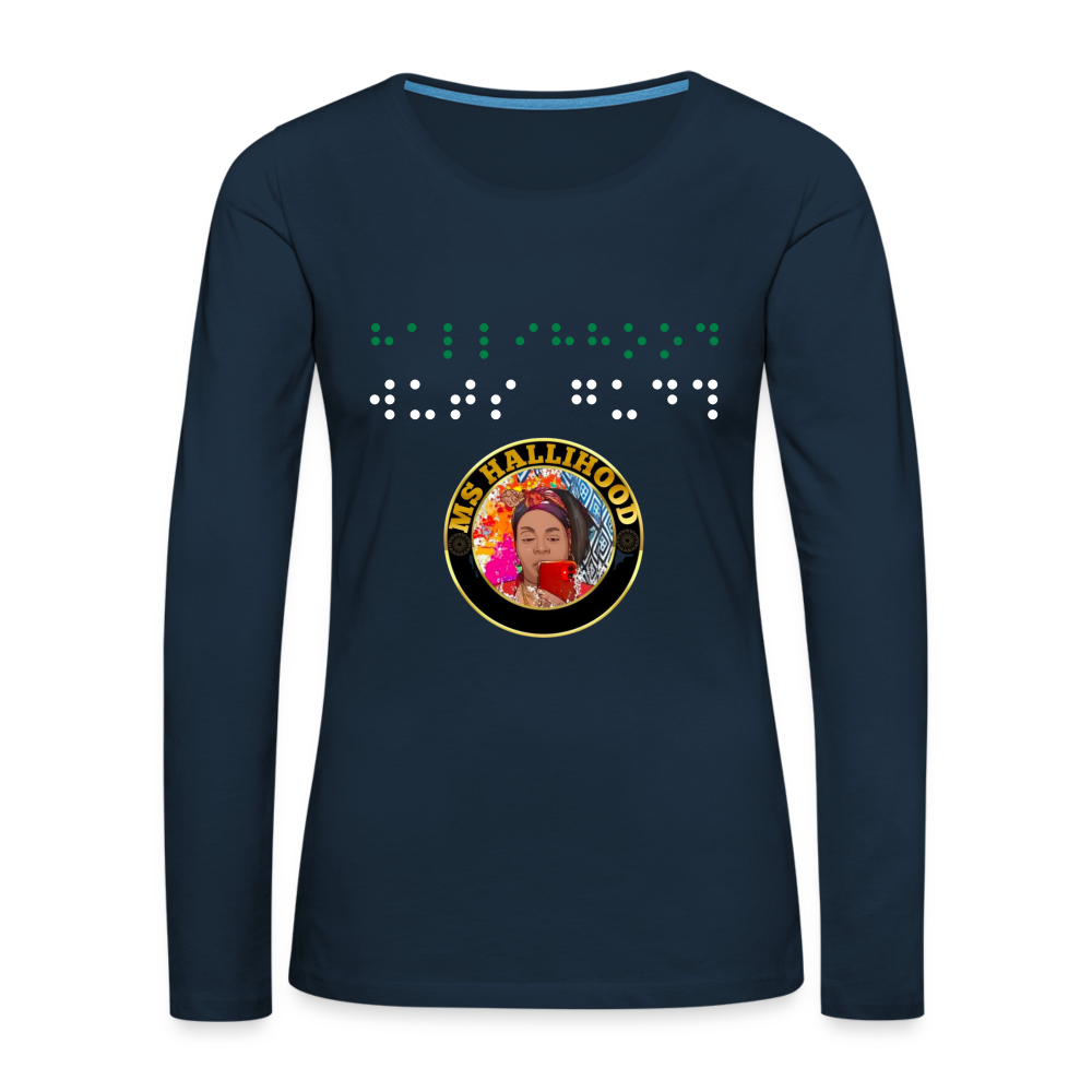 MsHallihood Long Sleeve Russ Tee - deep navy