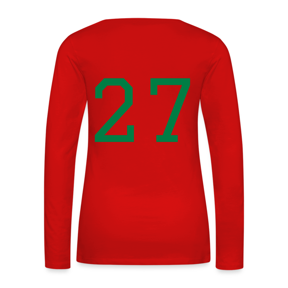 MsHallihood Long Sleeve Russ Tee - red