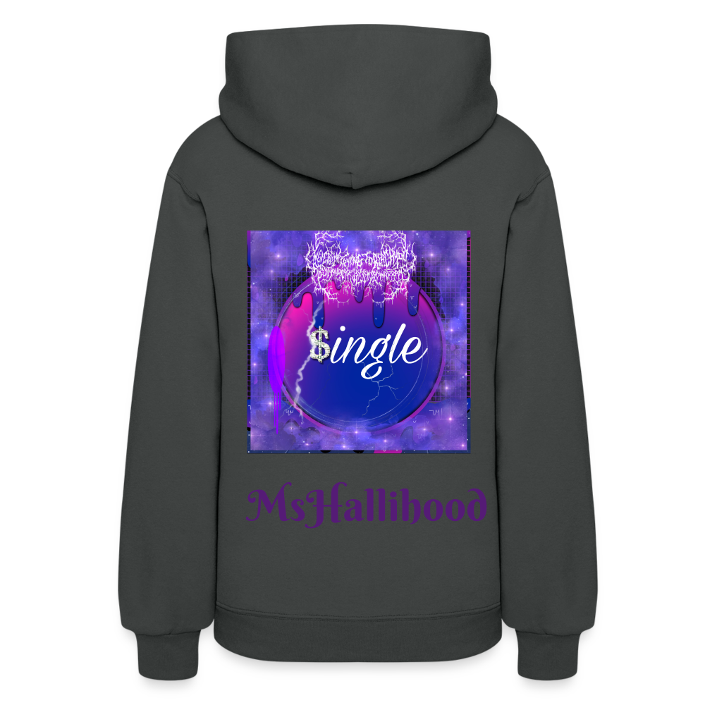 “Single” Women's Hoodie - asphalt