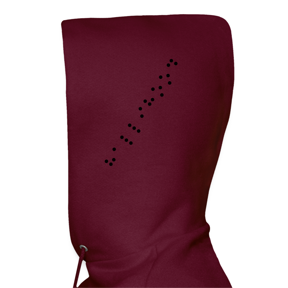 Ms Hallihood Lo Go Crazy Hoodie - burgundy