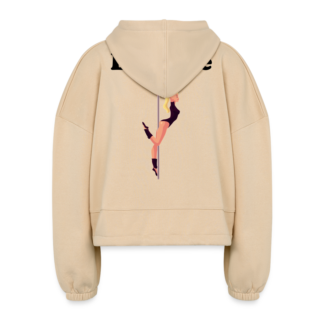 “Breathe” Women’s Cropped Hoodie - nude