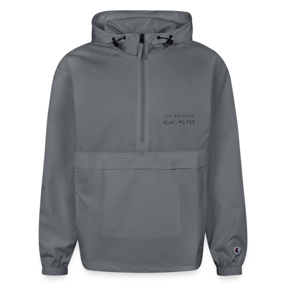 Simple Champion Packable Jacket - gray