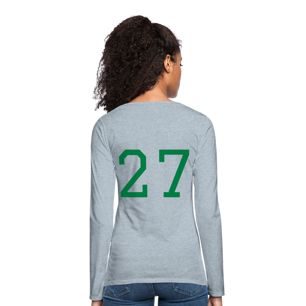 MsHallihood Long Sleeve Russ Tee - heather ice blue