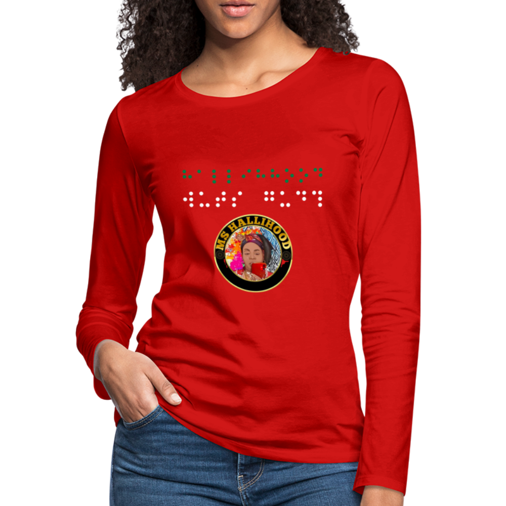 MsHallihood Long Sleeve Russ Tee - red