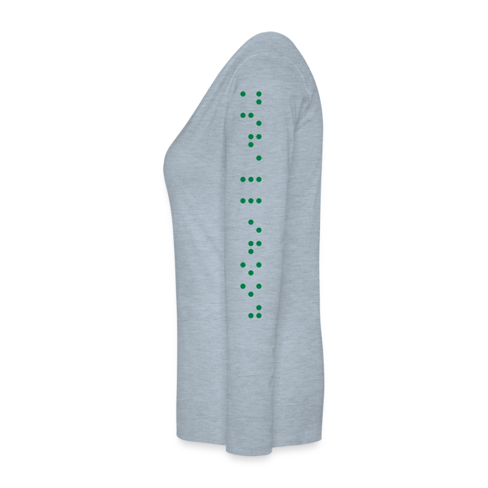 MsHallihood Long Sleeve Russ Tee - heather ice blue