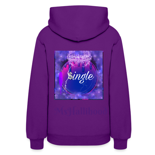“Single” Women's Hoodie - purple