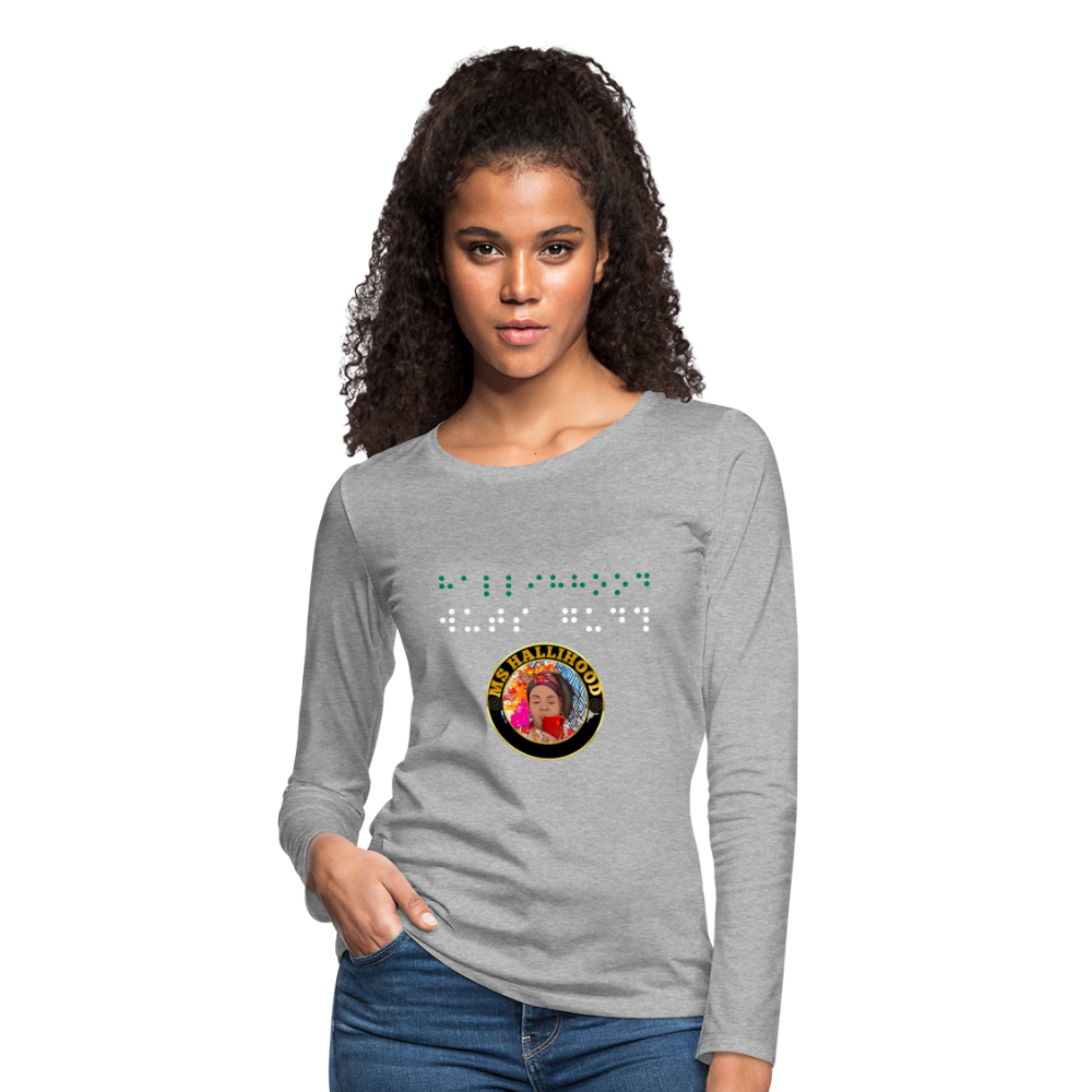 MsHallihood Long Sleeve Russ Tee - heather gray