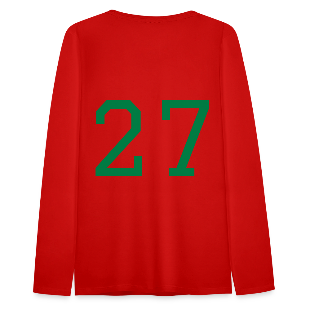 MsHallihood Long Sleeve Russ Tee - red