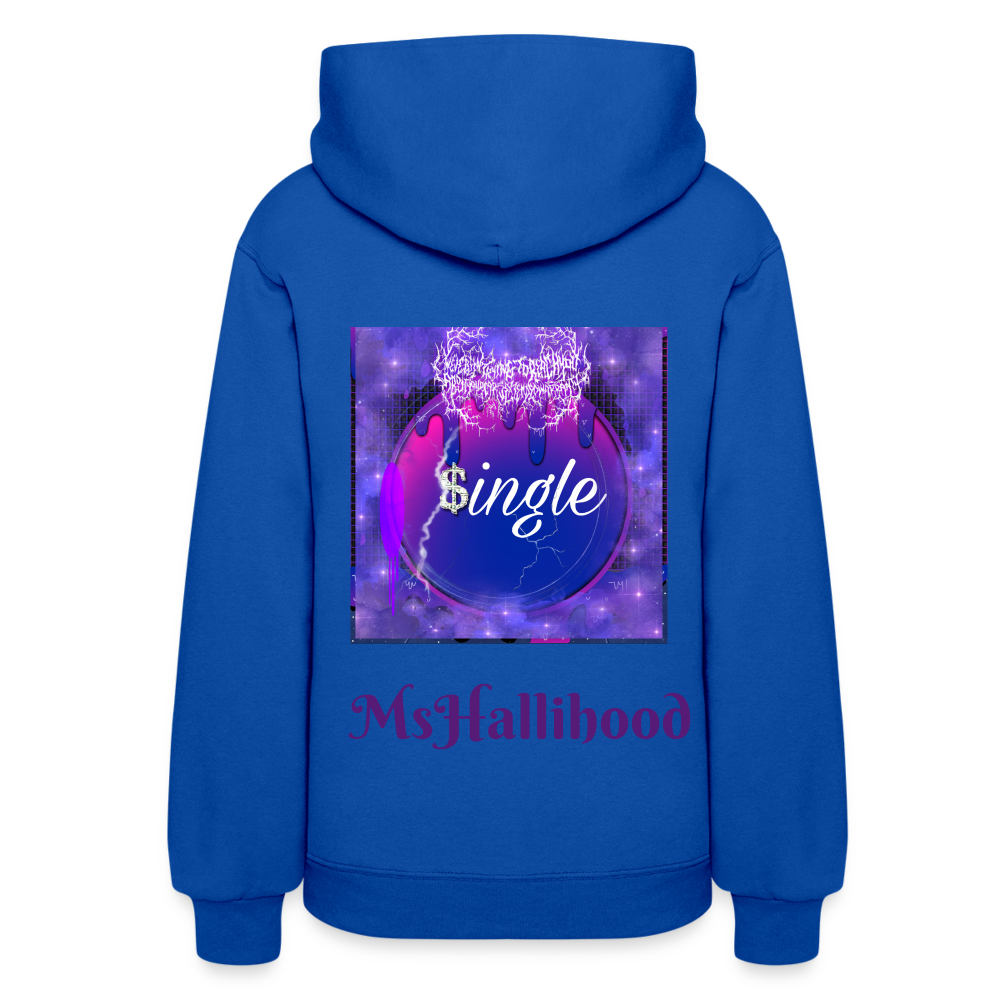 “Single” Women's Hoodie - royal blue