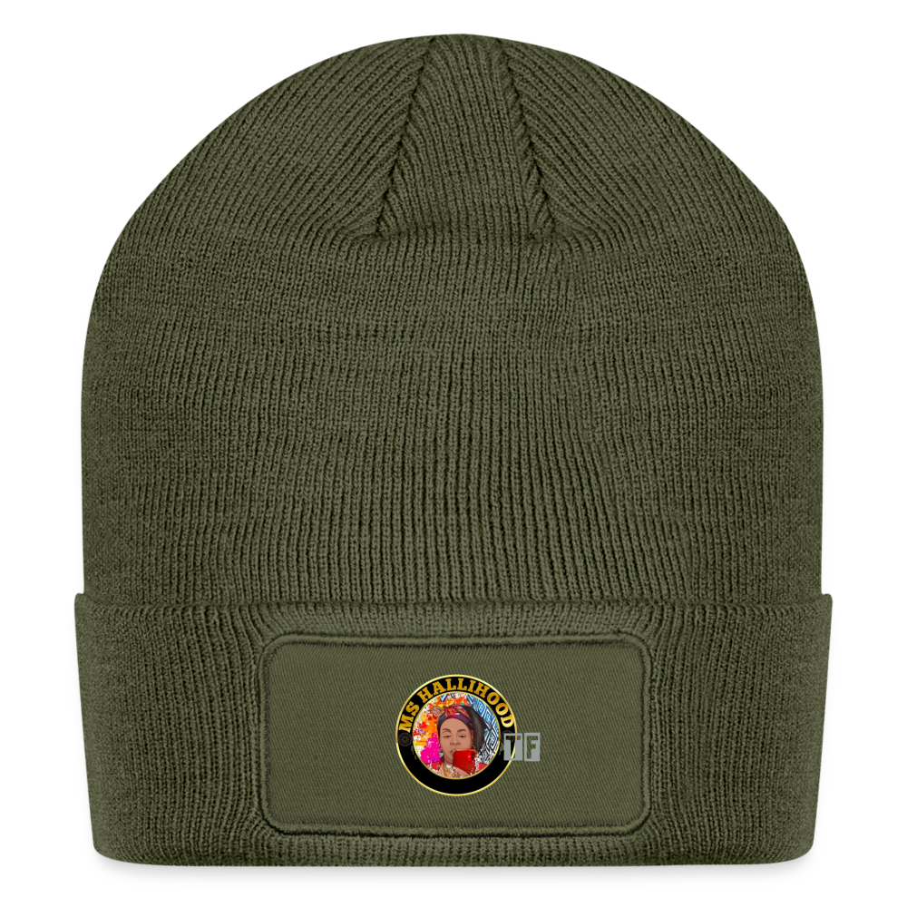 MsHallihood Logo Patch Beanie - olive