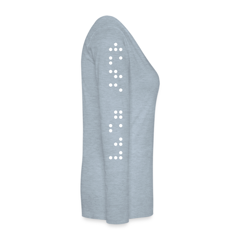MsHallihood Long Sleeve Russ Tee - heather ice blue