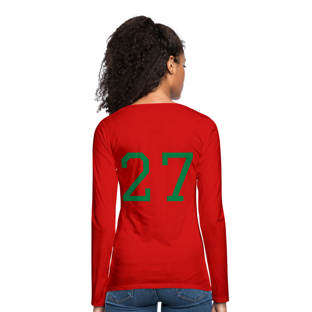MsHallihood Long Sleeve Russ Tee - red